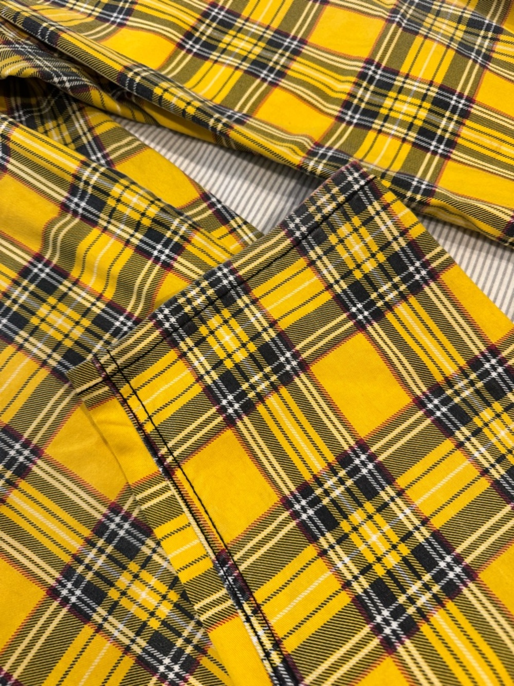 Tripp NYC Yellow Plaid Punk Pants – Size 24W– Rare Bold Tartan - Picture 4 of 5